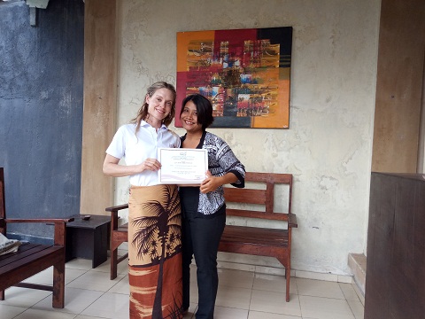 Reeva Bali Spa School Student